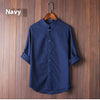 Image of Men's Linen Vintage Plus Size Shirt Shopping