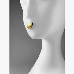 18K Gold Plating Brass Original Design Sexy Lips Types A And B Stud Earrings