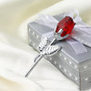 Image of Crystal Metal Rose Valentine's Day Small Gift Wedding Shopping