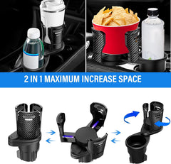 Car Drinking Bottle Holder 360 Degrees Rotatable Water Cup Holder Sunglasses Phone Organizer Storage Car Interior Accessories Shopping