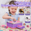 Image of Girls Jewelry Making Kit DIY Arts And Crafts Gifts, Necklace Pendant & Bracelet Crafting Set Versatile Magic Sticker Machine Magic Book Children's DIY Making Christmas Gift Jewelry Gift Set For Kids G Shopping