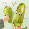 Image of Kids Dinosaur Slippers Wholesale Summer Cartoon Parent Child Outdoor Home EVA Sandals Women Men Kids Cute Slippers Baby Shoes Shopping