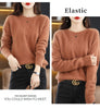 Image of Hollow Round Neck Mink Sweater Women Shopping