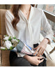 Image of All-matching V-neck Working Clothes Long Sleeve Shopping