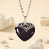 Image of Trendy Unique Natural Stone Love Necklace For Women Shopping