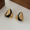 Image of Women's Fashion Geometry Pattern Triangle Earrings Shopping