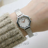 Image of Shaped Woven Mesh Belt Women's Watch Shopping