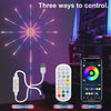 Image of Firework Lights LED Strip Music Sound Sync Color Changing Remote Control LED Firework Light For Room Party Shopping