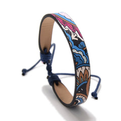 Printed Leather Bracelet PU Bracelet