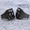 Image of Hip Hop Street Grimace Skull Titanium Steel Ring Shopping