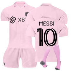 Inter Miami Messi No10 Football Kit Home Match Football Jersey Tracksuit Shirts Shorts And Socks Set For Kids And Men Kids Football Jersey Set Jerseys Sweat Suit Tracksuit Training Outfits Shopping