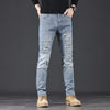 Image of High-end Blue With Holes Jeans For Men Shopping