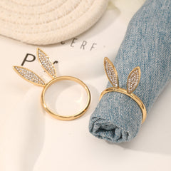 Fashion Alloy Rabbit Head Ring