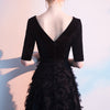 Image of Black Evening Dress Women Noble Elegant And Slim Shopping