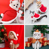 Image of Cat Christmas Outfits, Dog Cat Santa Claus Outfit, Soft And Thick Xmas Cape With Hat, Christmas Cat Dog Costume Pet Cape, Cat Christmas Costumes For Cats, Medium Cat Cape For Cats Shopping