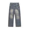 Image of Straight-leg Denim Men's Casual Trousers Shopping