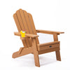 Image of TALE Folding Adirondack Chair With Pullout Ottoman With Cup Holder, Oaversized, Poly Lumber,  For Patio Deck Garden, Backyard Furniture, Easy To Install,.Banned From Selling On Amazon Shopping