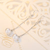 Image of Pearl Shell Pearl Stud Earrings Silver Plated Tassel Jewelry Long Earrings Shopping