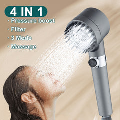 3 Modes Shower Head High Pressure Showerhead Portable Filter Rainfall Faucet Tap Bathroom Bath Home Innovative Accessories Shopping