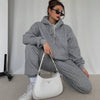 Image of Lamb Wool Fleece Sweatshirt And Sweatpants Shopping