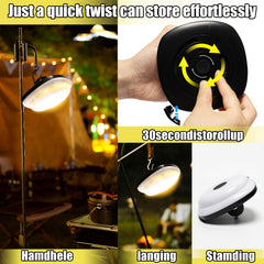 Wanjo Outdoor String Camping Lights,5 Modes Dual Mode Adventure Tent Lantern 35Ft,Quick 30s Recovery,Portable Versatile Camping Lamp With Carry Bag For Camping,Christmas Fairy Lights Decor