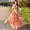 Image of Super Long Super Fairy Chiffon Skirt Floral Shopping