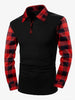 Image of Men's Plaid Sweater Zip Jacket Shopping