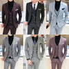 Image of Fashionable Men's Plus Size Striped Suit Shopping