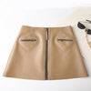 Image of Bag Hip High Waist Thin Sheep Skin Skirt Shopping