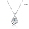 Image of Ocean Heart Necklace Female 925 Silver Shopping