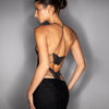 Image of Backless Lace Up Halter Slim Fit Sheath Dress Shopping