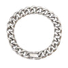 Image of Couple Titanium Steel Cuban Link Chain Bracelet Does Not Fade Shopping