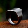 Image of Men's Fashion Simple Stainless Steel Retro Distressed Ring Shopping