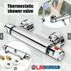 Image of Thermostatic Exposed Bar Shower Mixer Valve Tap Chrome Bottom 1-2 Outlet New Shopping