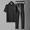 Image of Short Sleeve Sports Set Men's Embroidery Straight Shopping