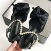 Image of Women's Sandals Square Head Bow Fairy Gentle Inner Match Match Skirt Shopping