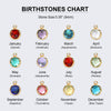 Image of Personalised Birthstone Pendant Letter Necklace Shopping