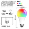 Image of LED Light Bulb 15W RGB Smart Wireless Remote Dimmable Lamp Color Changing Smart WiFi LED Light Bulb Multi-Color For Alexa Shopping