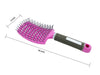 Image of Hair Scalp Massage Brush Anti Static Curved Vented Styling Detangling Brushes Hair Scalp Massage Comb Hairbrush Bristle Nylon Women Wet Curly Detangle Hair Brush For Salon Hairdressing Styling Tools Shopping111