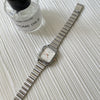 Image of Women's Silver Bamboo Strap Watch Shopping