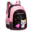 Image of Kids School Cute Cat Print Backpack Shopping