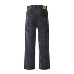 Washing Water Denim Straight-leg Trousers Men