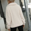 Image of Women's Single-breasted Lapel Long-sleeved Double-sided Fleece Jacket Shopping