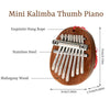 Image of 8 Keys Mini Kalimba Thumb Piano Finger Portable Wood Musical Toy Gift For Kids 8 Key Mini Kalimba Thumb Piano With Lanyard Finger Piano Portable Marimba Musical Pendant Gift Shopping