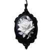 Image of Victoria Black Rose With White Or White Rose With Black Necklace Shopping