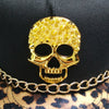 Image of Skull Rivet Hip Hop Baseball Cap Hip Hop Flat-brimmed Cap Shopping