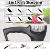 Image of KNIFE SHARPENER Ceramic Tungsten Kitchen Knives Blade Sharpening System Tool USA Shopping