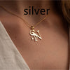 Image of Stainless Steel Gold-plated Personalized Letter Pendant Necklace Shopping