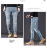 Image of High-end Blue With Holes Jeans For Men Shopping