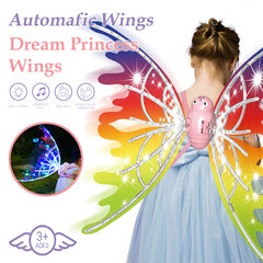 Girls Electrical Butterfly Wings With Lights Glowing Shiny Dress Up Moving Fairy Wings For Birthday Wedding Christmas Halloween Shopping